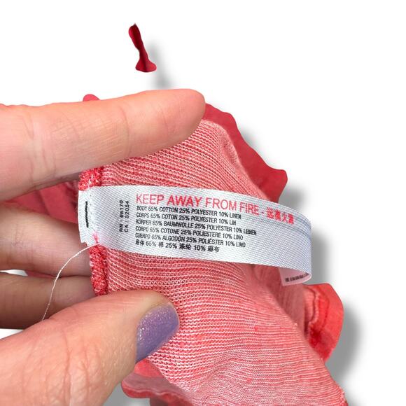 Free People FP Beach Havana Tee Coral Pink Knit High Slit Waterfall Maxi Dress - Picture 9 of 9